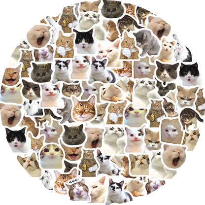 46pcs/Bag,Cat Stickers,Be for Suitcase Skateboard Luggage Laptop Phone Diy Sticke Decoration Stationery School Supplies Toys