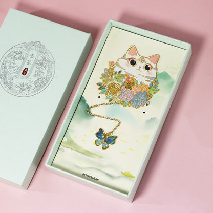 Cute Pet Metal Creative Bookmark